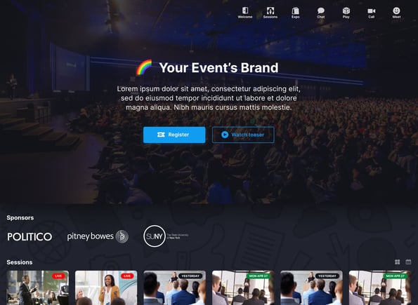 hybrid event platform