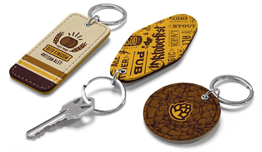 Vegan-Leather-Rectangle-Keychain