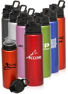 Branded Aluminum Metallic Sports Bottle