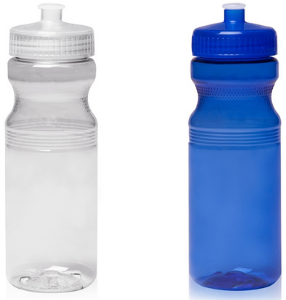 Custom Poly-Clear Plastic Water Bottle