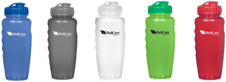 Promotional Poly-Clear Gripper Bottle