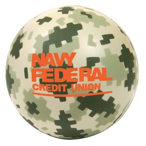 Camo Round Stress Reliever