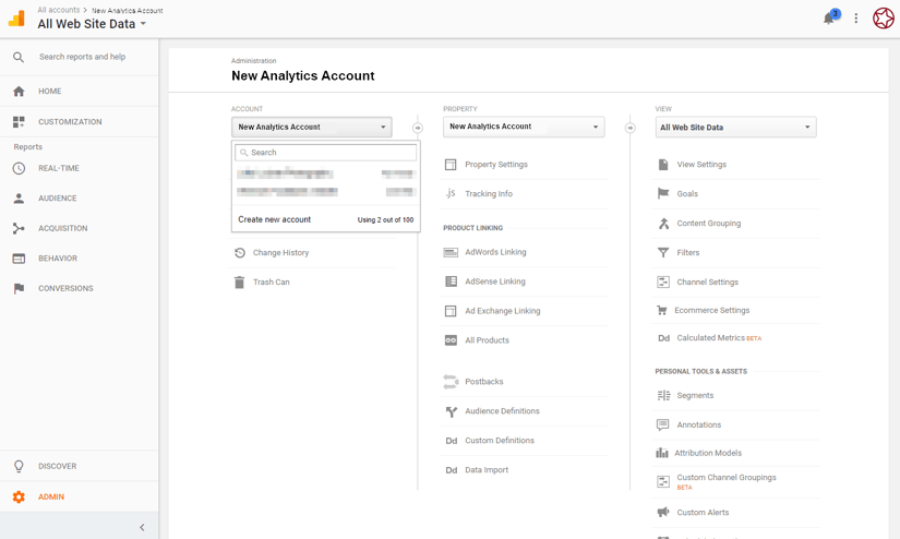 Sample Analytics Setup