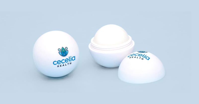 Branded EOS Lip Balm for a Trade Show Giveaway