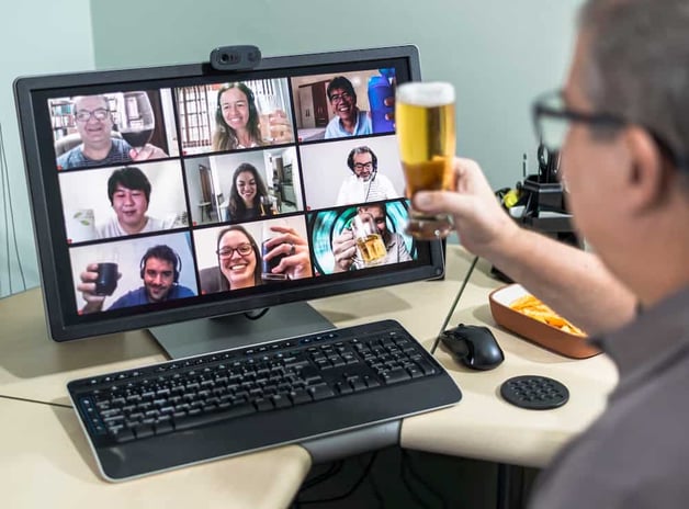 Consider hosting a virtual happy hour for remote employees