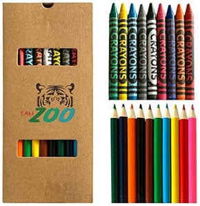 promotional pencil and crayon set for students