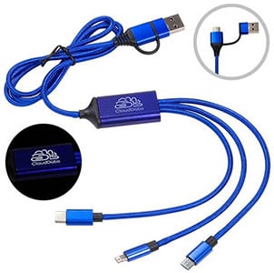 multi-purpose charging cables for schools to customize as school swag