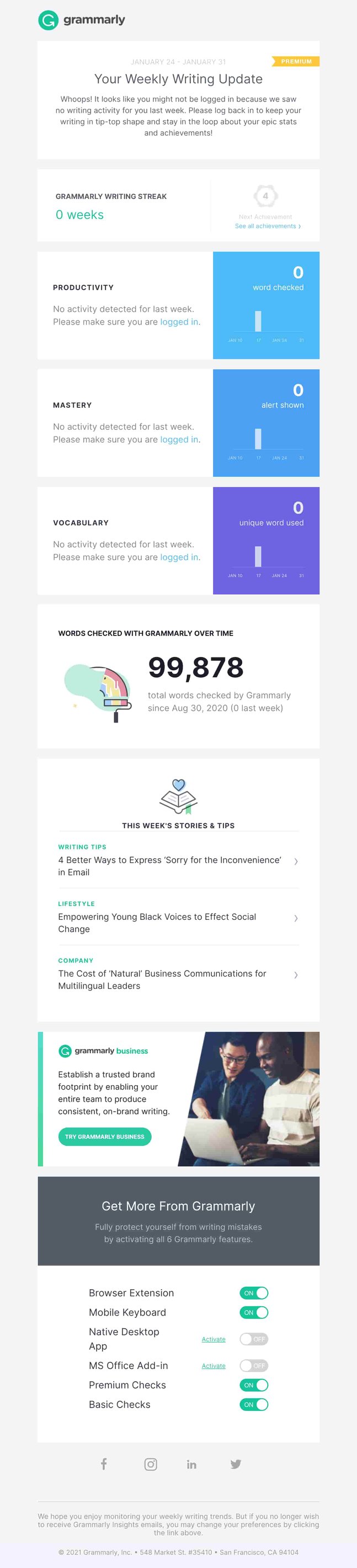 example of automation in email marketing