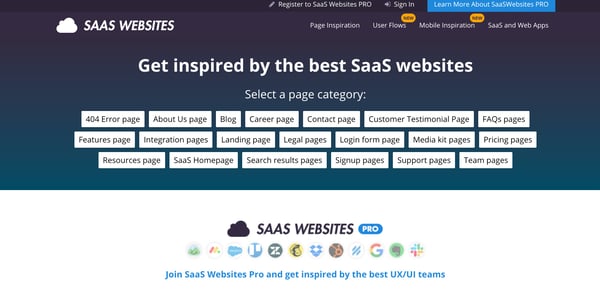 Saas websites