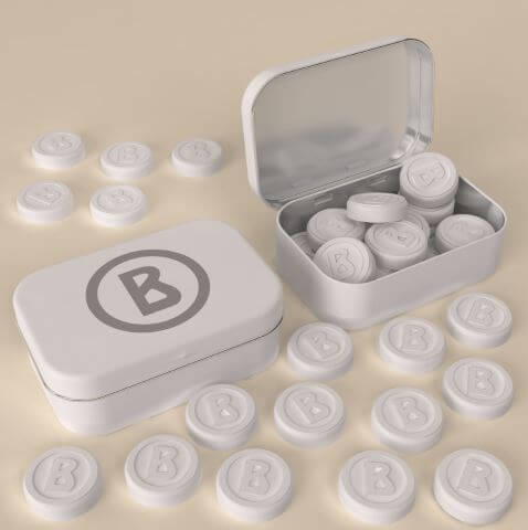 Custom Molded Mints in Tin Box