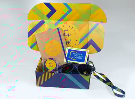 virtual event swag box example