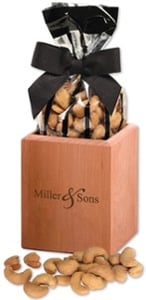 branded pen holder with nuts