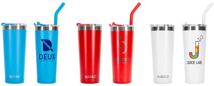 branded tumbler for holiday gifts