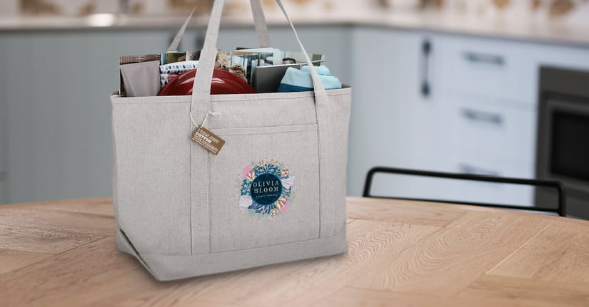 recyled cotton tote bag