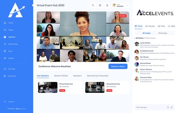 accelevents virtual event platform