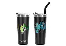 Stainless Steel Tumbler with Straw
