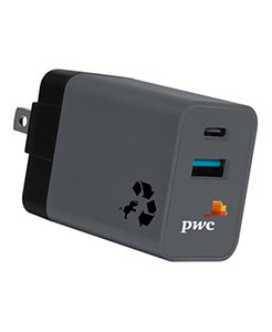 Black Nimble Custom WALLY Mini Wall Charger. 