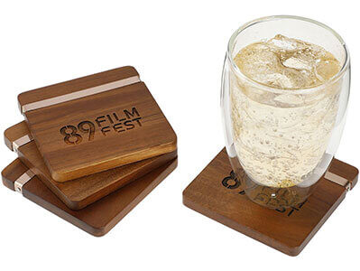 Unique swag coaster set