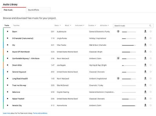 YouTube Audio Library YouTube Audio Library