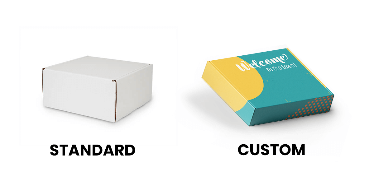 standard vs custom gift box