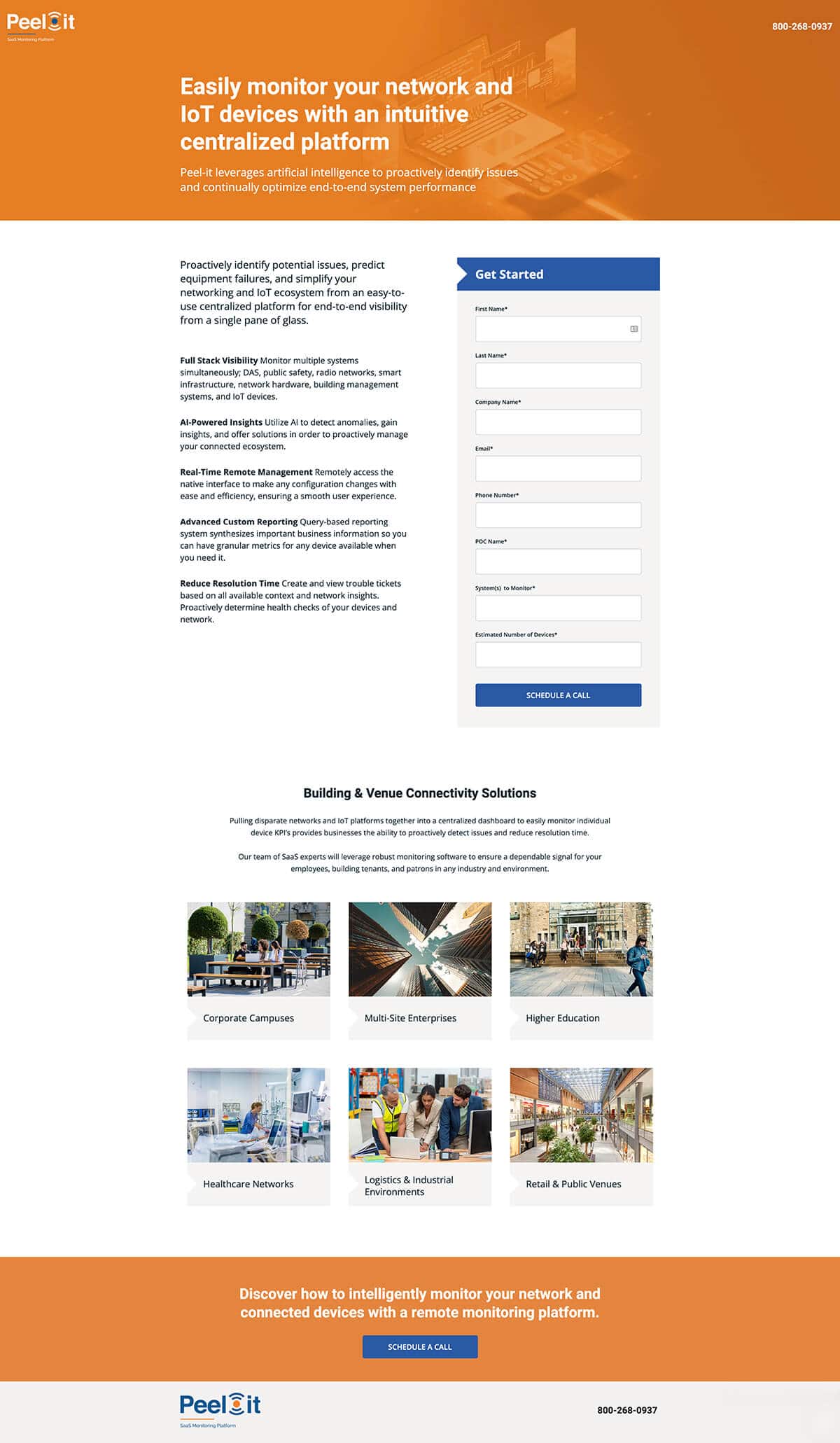 b2b landing page example