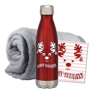 Fleece Blanket and Tumbler
