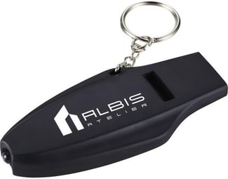 Branded Safety Whistle Keychain