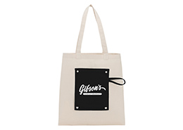 Cotton Canvas Snap Tote