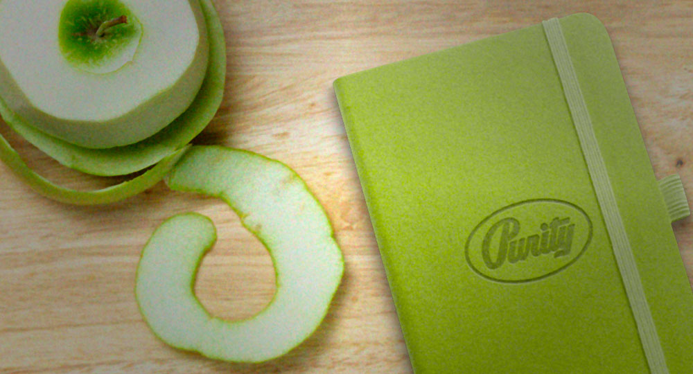 Eco Friendly Custom Journals Made From Apple Peels